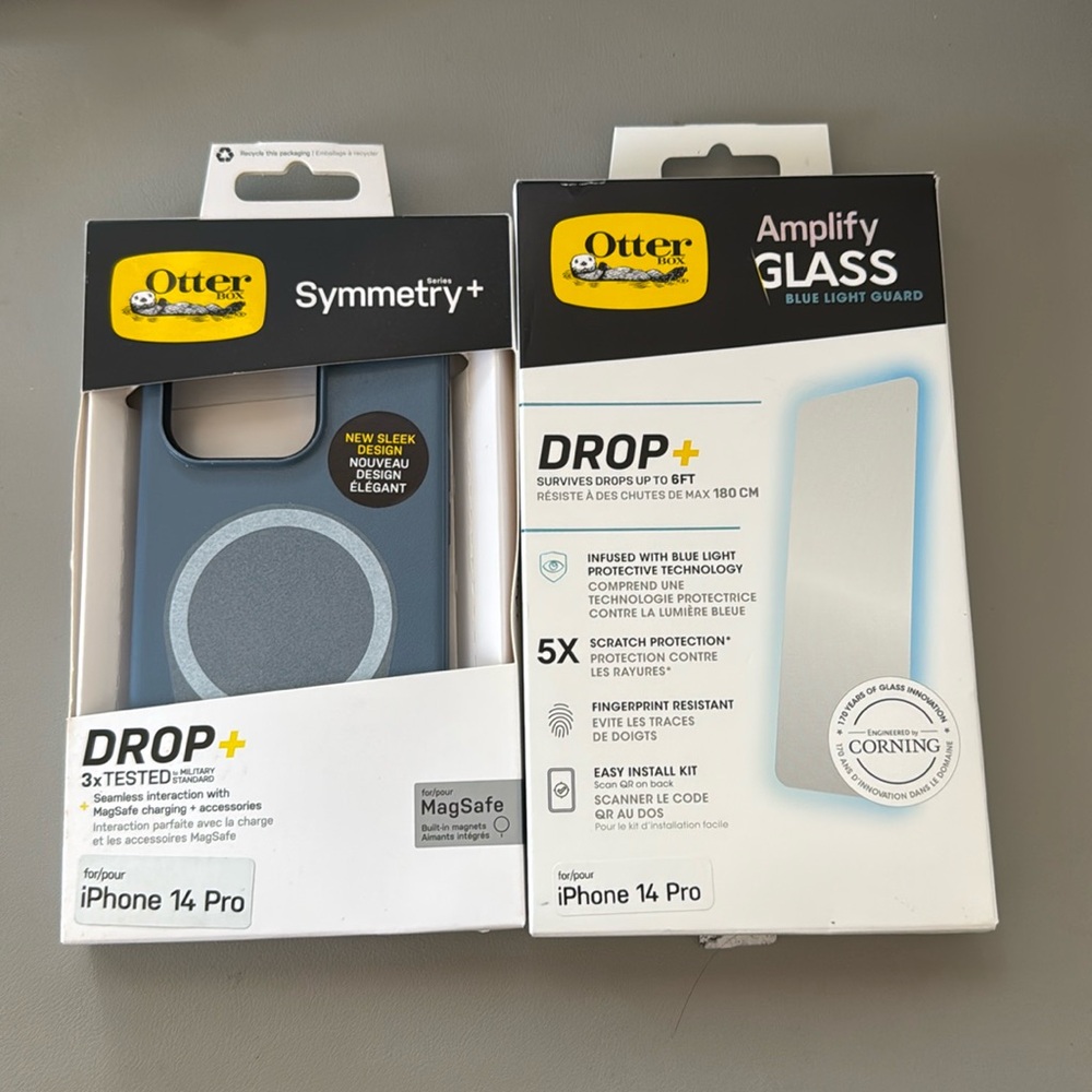 Brand new in box otterbox symmetry+ MagSafe & screen protector for IPhone 14 Pro